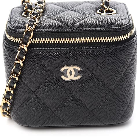 chanel caviar mini vanity|A Guide to Chanel Vanity Case Styles .